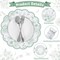 60 Pcs Sage Green Floral Paper Placemats, 13.5 Inch Disposable Scalloped Table Mats Vintage Floral Banquet Place Mats Sage Green Toile Placemat for Table Setting Wedding Bridal Tea Party Supplies